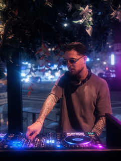 Editorial portrait of DJ Bernie G